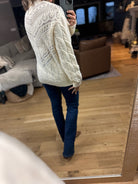 Love In Lace Knit Sweater-Sweaters-& Merci-Anna Kaytes Boutique, Women's Fashion Boutique in Grinnell, Iowa