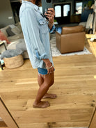 Holding On Tencel Button-Down Top-Doe & Rae-Anna Kaytes Boutique, Women's Fashion Boutique in Grinnell, Iowa