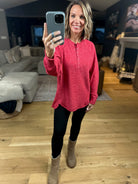 Back & Forth Brushed Fleece Henley - Multiple Options-Long Sleeves-Zenana-Anna Kaytes Boutique, Women's Fashion Boutique in Grinnell, Iowa