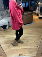 Back & Forth Brushed Fleece Henley - Multiple Options-Long Sleeves-Zenana-Anna Kaytes Boutique, Women's Fashion Boutique in Grinnell, Iowa