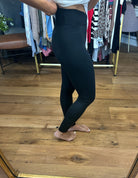 The Della Crossover Legging - Black-Mono B-Anna Kaytes Boutique, Women's Fashion Boutique in Grinnell, Iowa