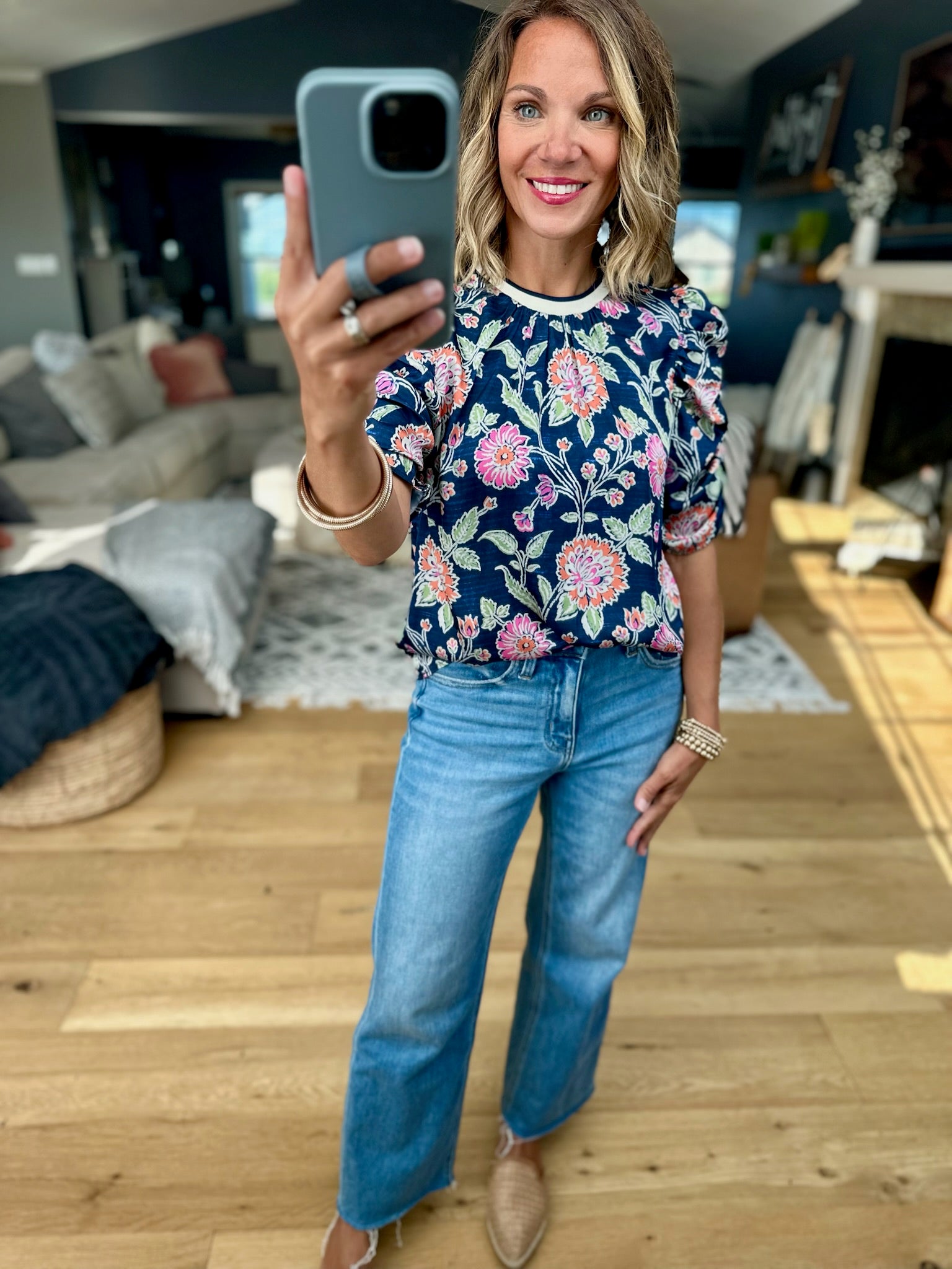 No Loose Ends Floral Top-THML-Anna Kaytes Boutique, Women's Fashion Boutique in Grinnell, Iowa