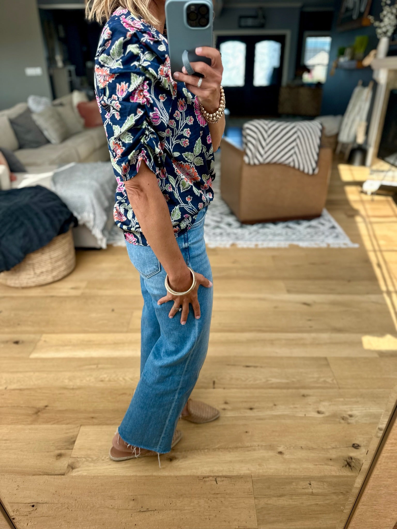 No Loose Ends Floral Top-THML-Anna Kaytes Boutique, Women's Fashion Boutique in Grinnell, Iowa
