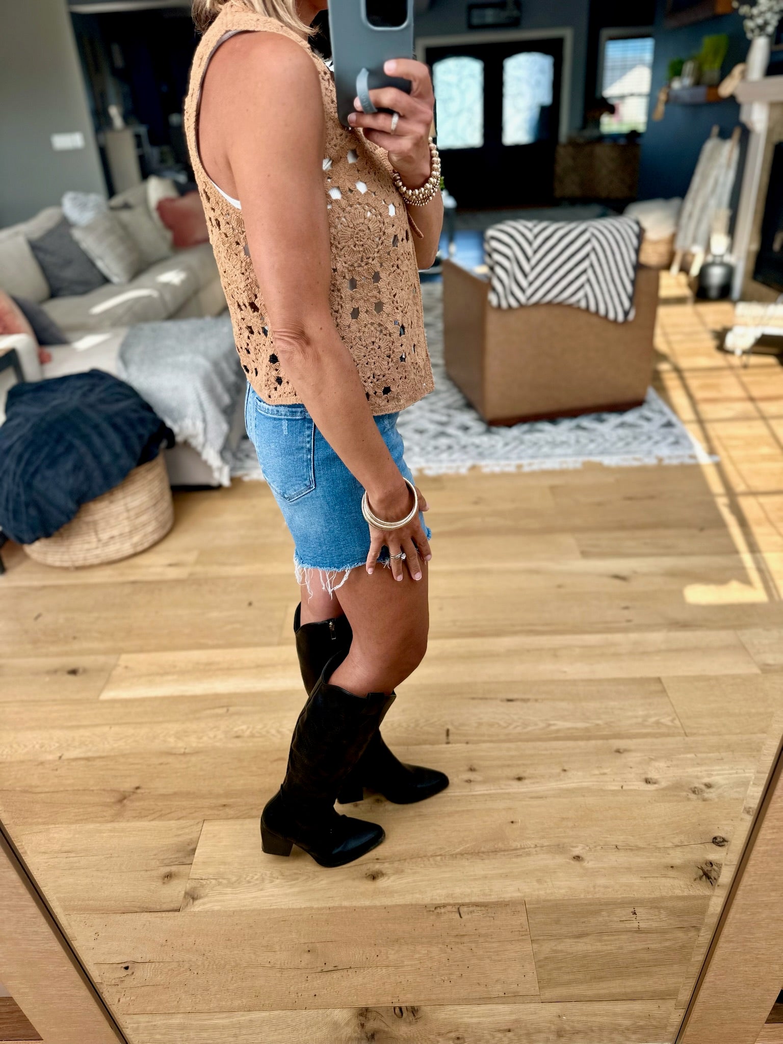 Closet Confession Knit Tie Vest-Wishlist-Anna Kaytes Boutique, Women's Fashion Boutique in Grinnell, Iowa