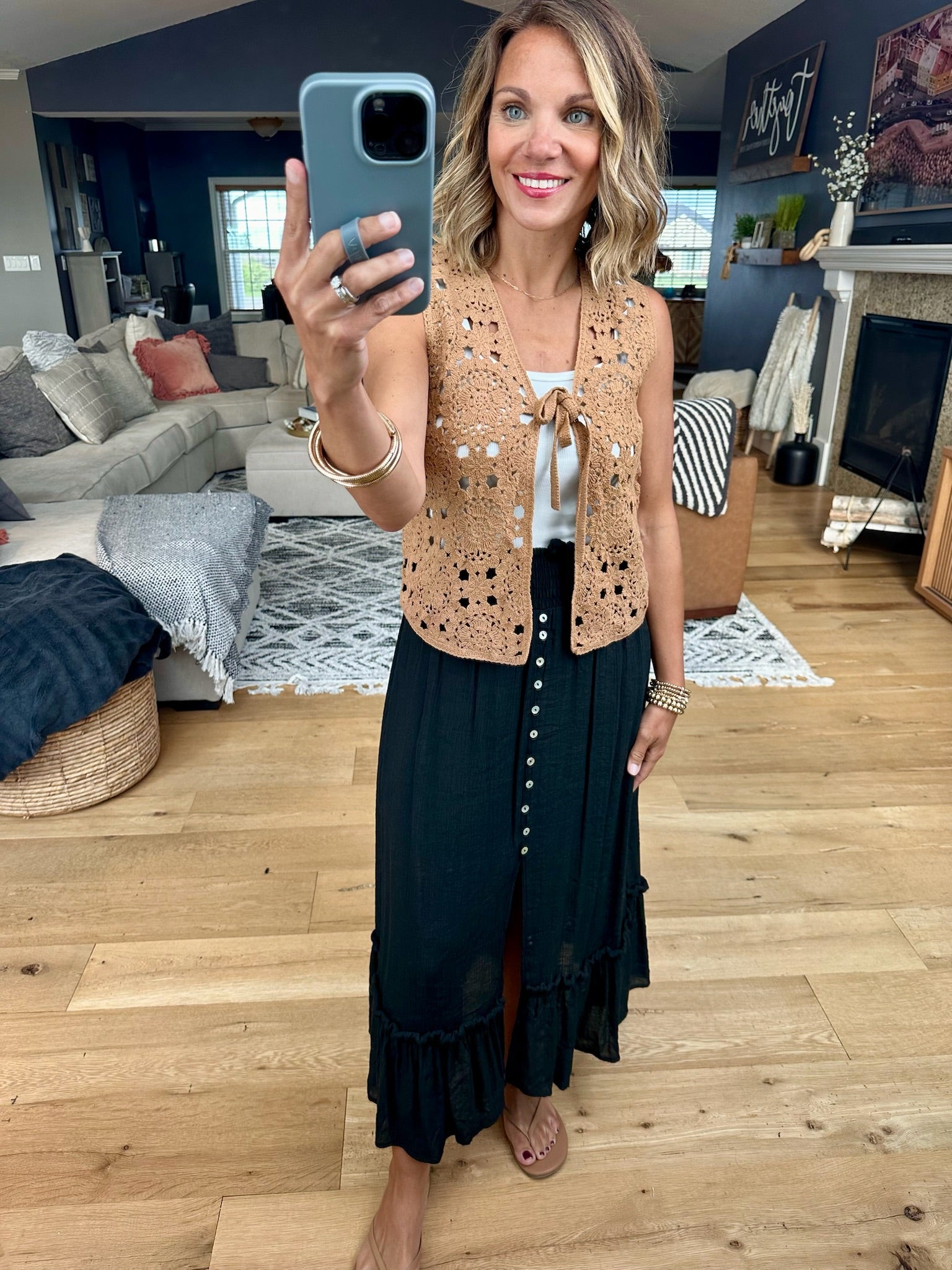 Closet Confession Knit Tie Vest-Wishlist-Anna Kaytes Boutique, Women's Fashion Boutique in Grinnell, Iowa