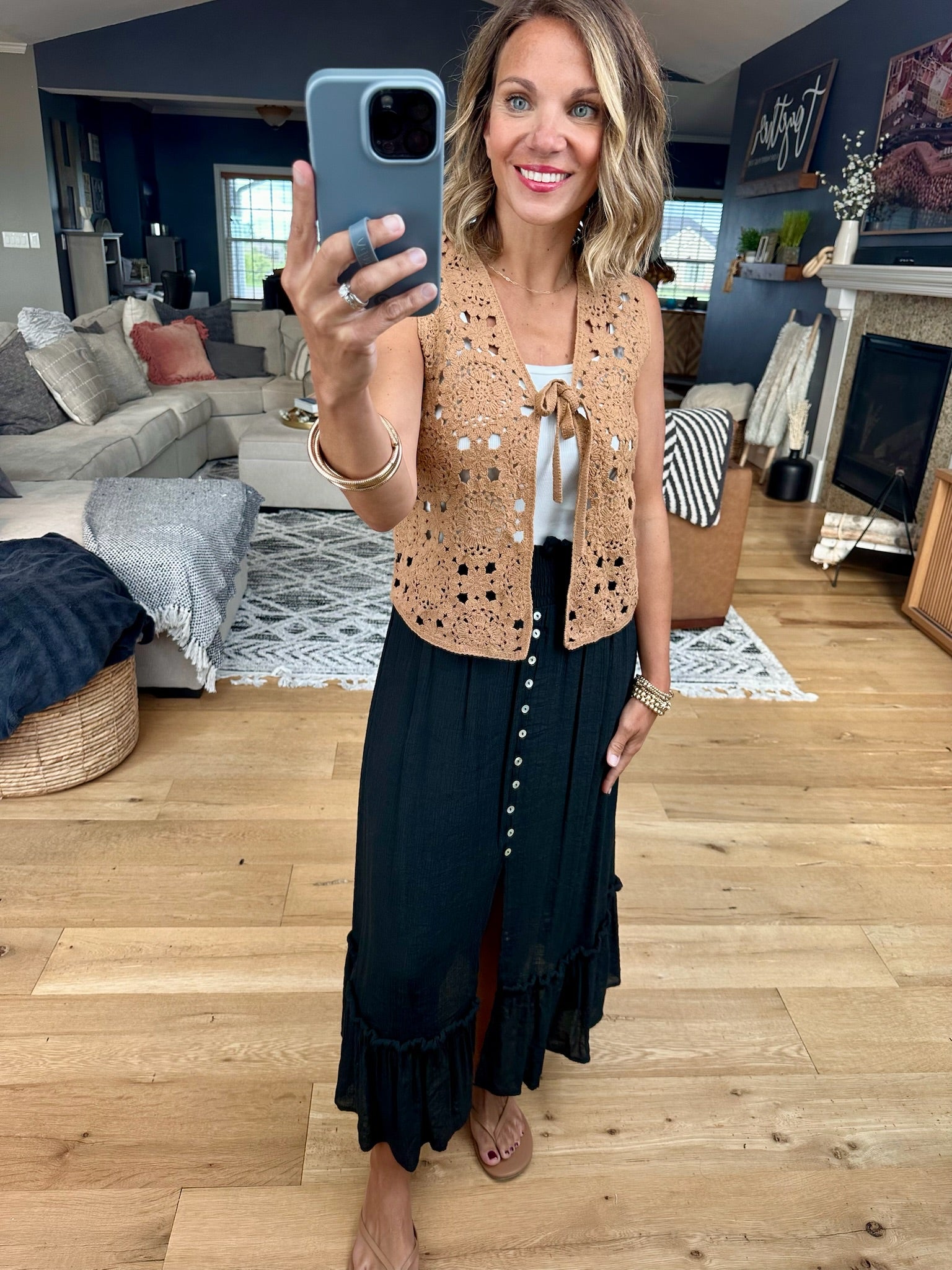 Closet Confession Knit Tie Vest-Wishlist-Anna Kaytes Boutique, Women's Fashion Boutique in Grinnell, Iowa