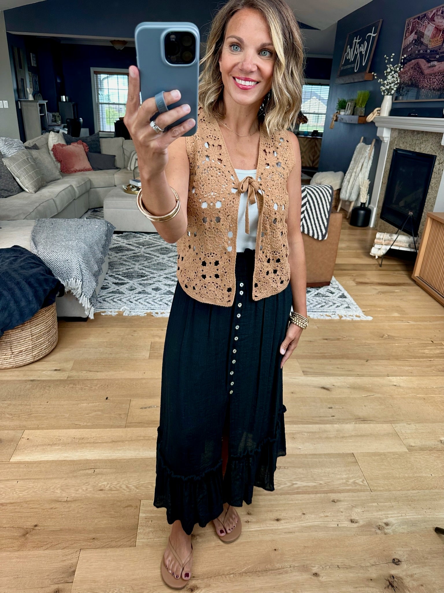 Closet Confession Knit Tie Vest-Wishlist-Anna Kaytes Boutique, Women's Fashion Boutique in Grinnell, Iowa