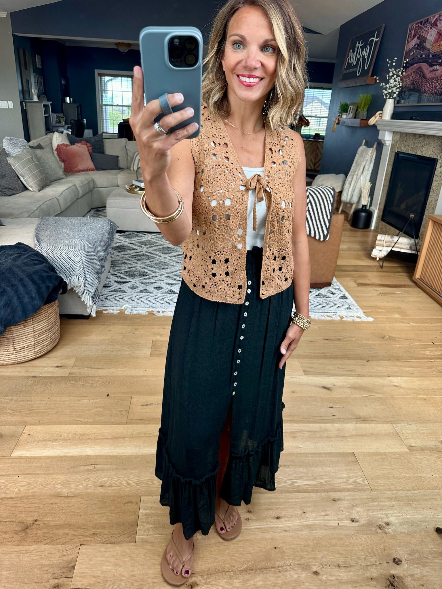 Closet Confession Knit Tie Vest-Wishlist-Anna Kaytes Boutique, Women's Fashion Boutique in Grinnell, Iowa