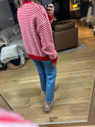 Soft Spoken Striped Crew Sweater-Sweaters-Wishlist-Anna Kaytes Boutique, Women's Fashion Boutique in Grinnell, Iowa