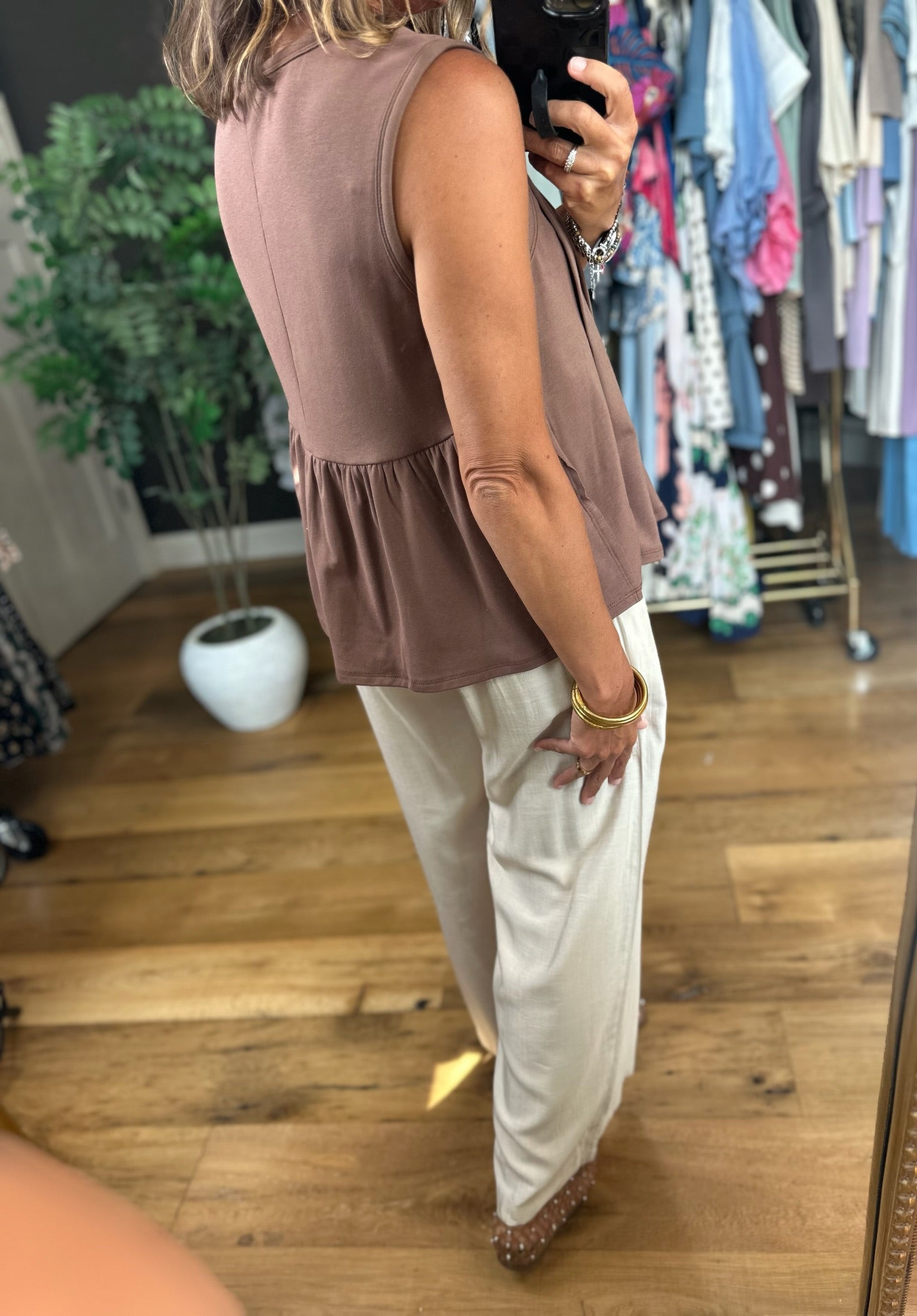 Softer Season Pleated Top-Sleeveless-By Together-Anna Kaytes Boutique, Women's Fashion Boutique in Grinnell, Iowa