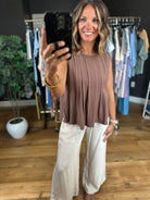 Softer Season Pleated Top-Sleeveless-By Together-Anna Kaytes Boutique, Women's Fashion Boutique in Grinnell, Iowa