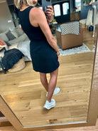 On The Go Pocket Skort-Mono B-Anna Kaytes Boutique, Women's Fashion Boutique in Grinnell, Iowa