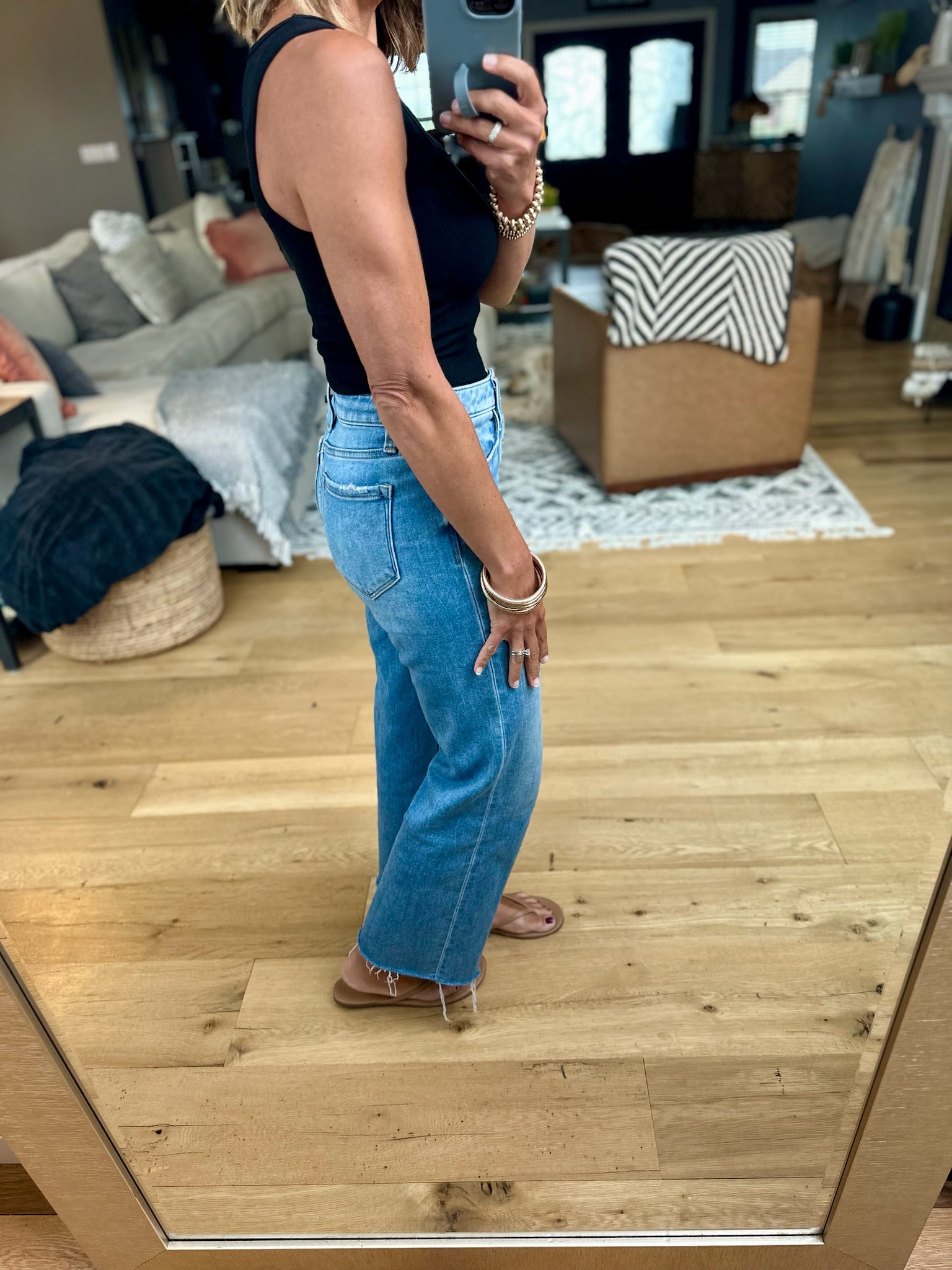 The Good Look Square Neck Ribbed Tank-Mono B-Anna Kaytes Boutique, Women's Fashion Boutique in Grinnell, Iowa