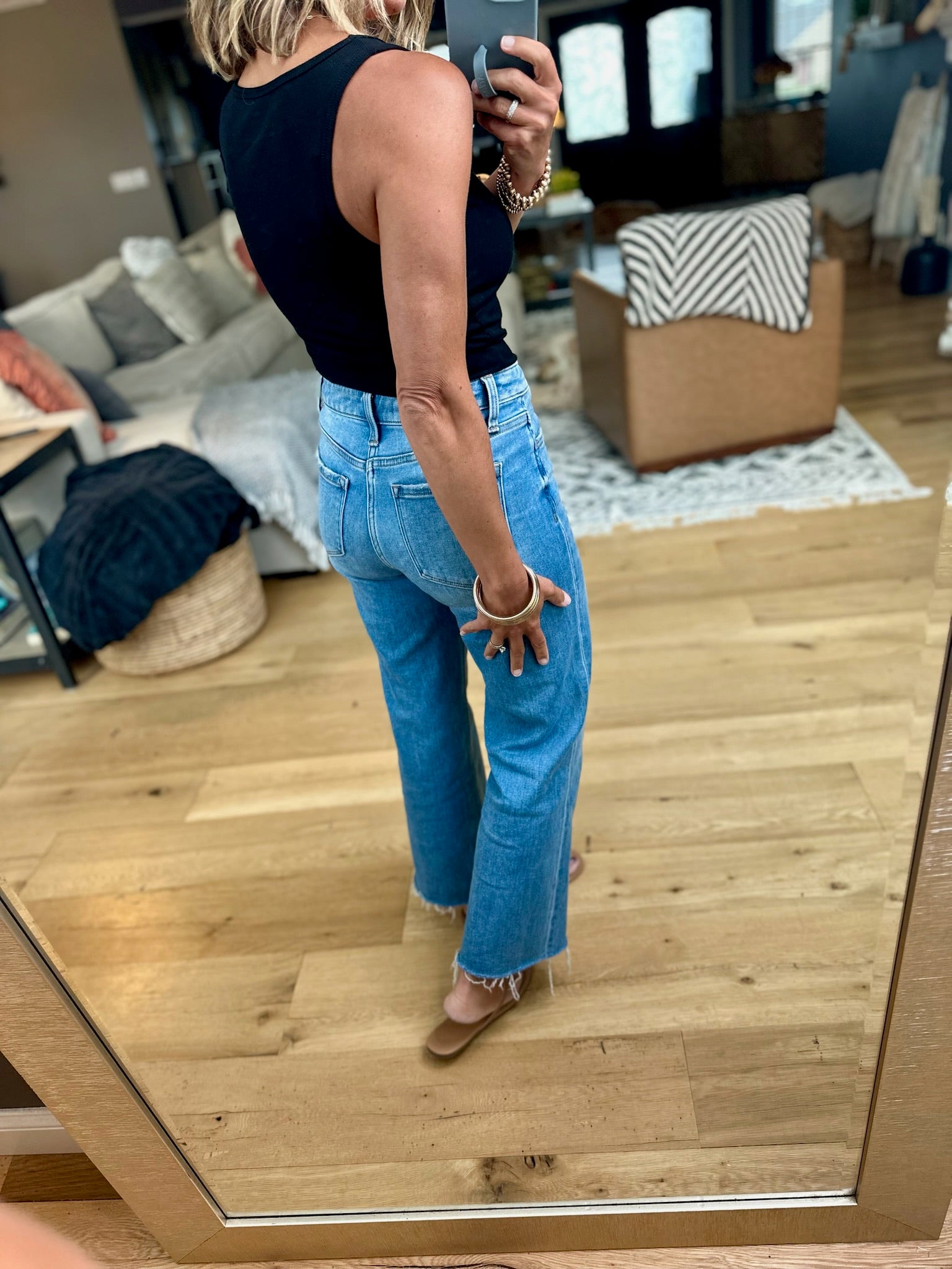 The Good Look Square Neck Ribbed Tank-Mono B-Anna Kaytes Boutique, Women's Fashion Boutique in Grinnell, Iowa