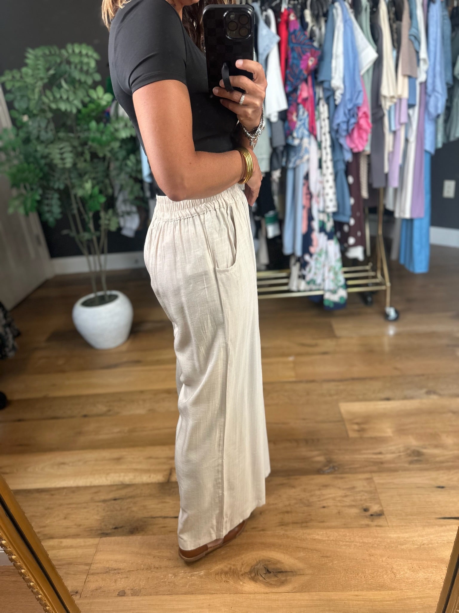 The Sonnie Wide-Leg Pant-Pants-Umgee-Anna Kaytes Boutique, Women's Fashion Boutique in Grinnell, Iowa