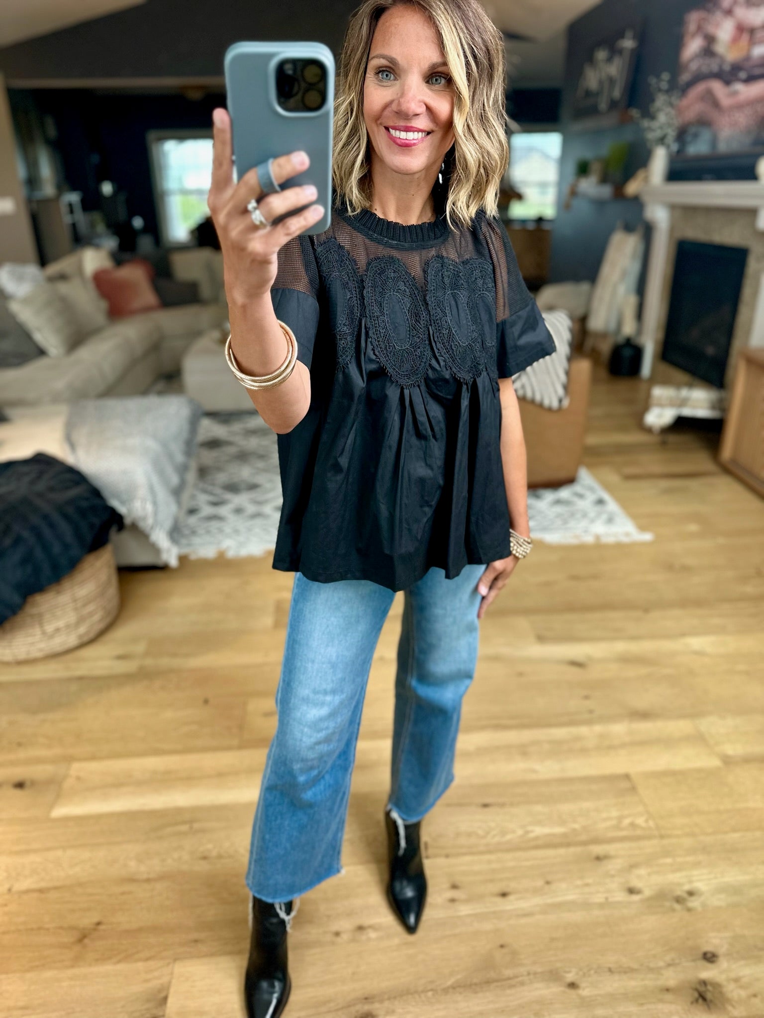 Current Mood Pleated Top-Fate-Anna Kaytes Boutique, Women's Fashion Boutique in Grinnell, Iowa