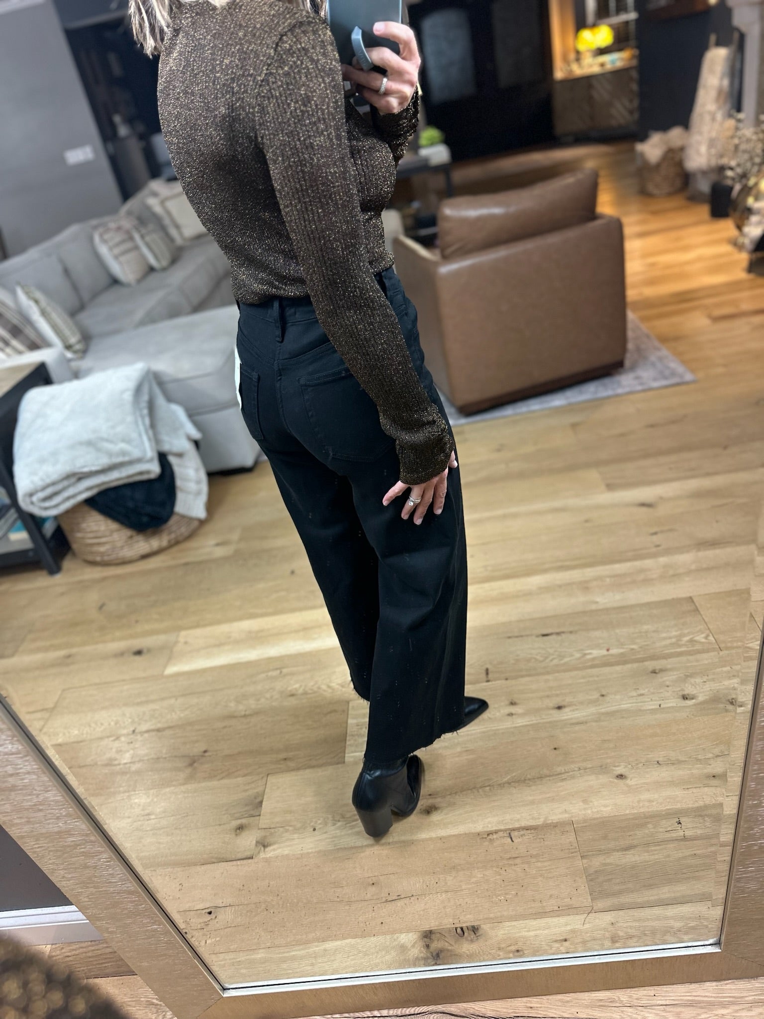 The Right Harmony Textured Bodysuit-Long Sleeves-By Together-Anna Kaytes Boutique, Women's Fashion Boutique in Grinnell, Iowa