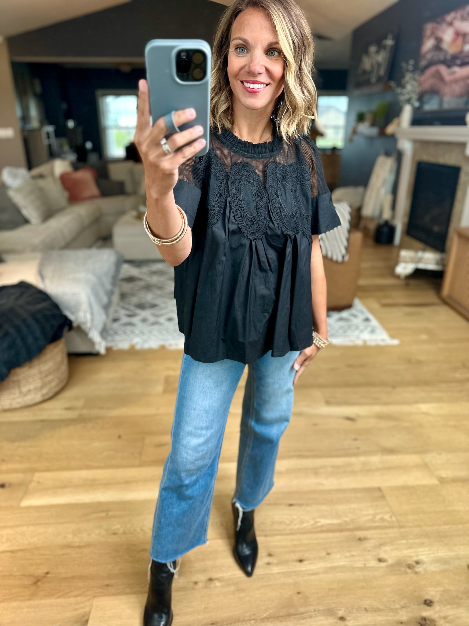 Current Mood Pleated Top-Fate-Anna Kaytes Boutique, Women's Fashion Boutique in Grinnell, Iowa