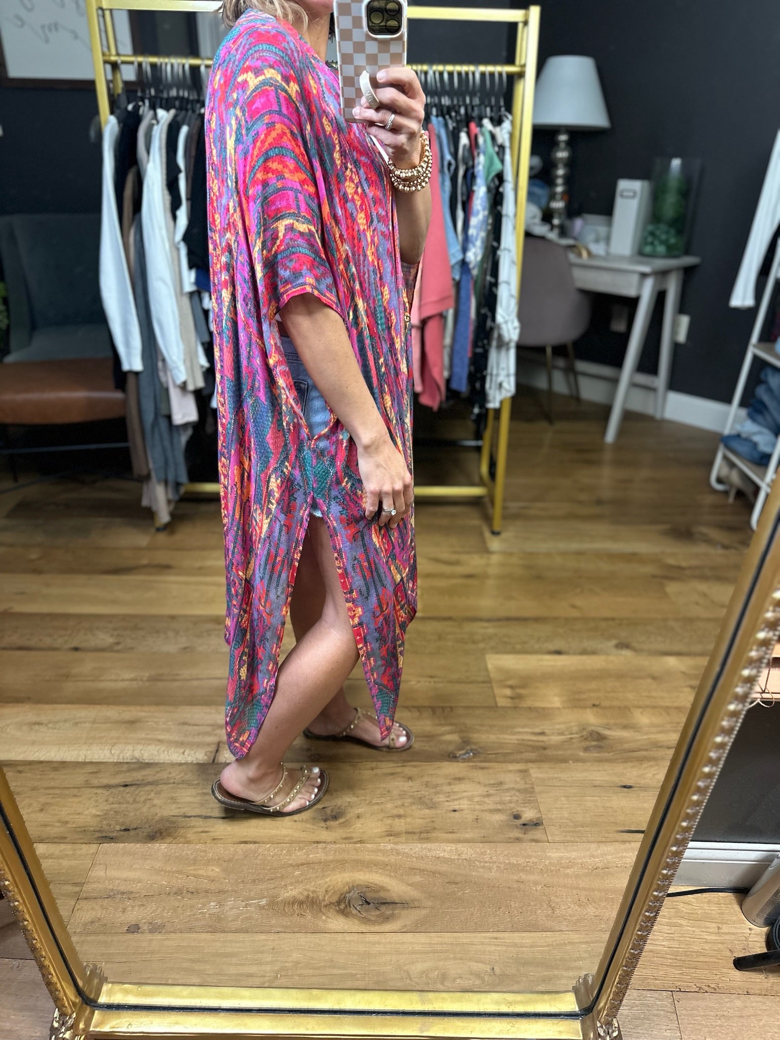 Right Here In Paradise Kimono - Multi-Urbanista-Anna Kaytes Boutique, Women's Fashion Boutique in Grinnell, Iowa