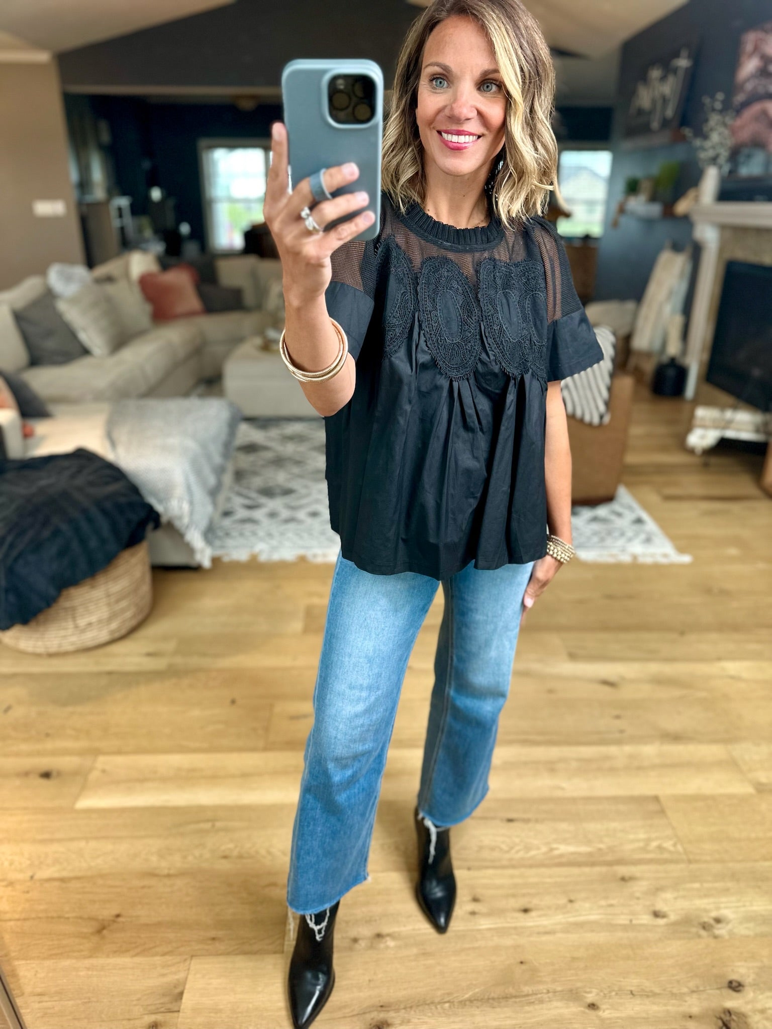 Current Mood Pleated Top-Fate-Anna Kaytes Boutique, Women's Fashion Boutique in Grinnell, Iowa