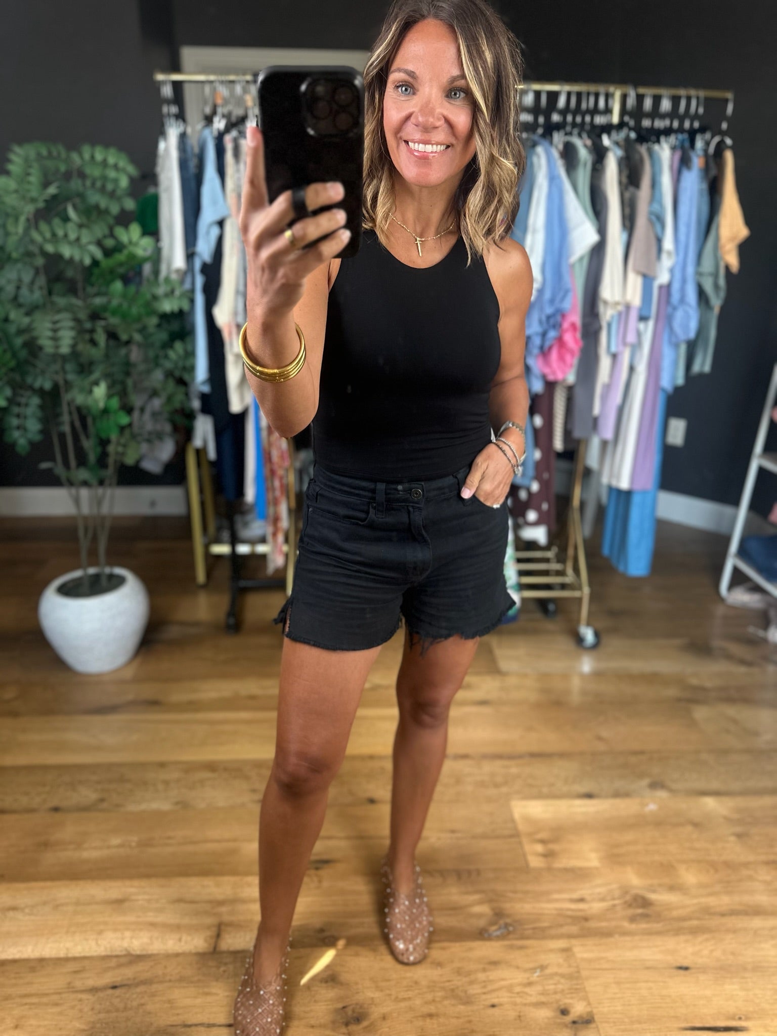For The Best Double Layered Cropped Tank-Sleeveless-Be Cool-Anna Kaytes Boutique, Women's Fashion Boutique in Grinnell, Iowa