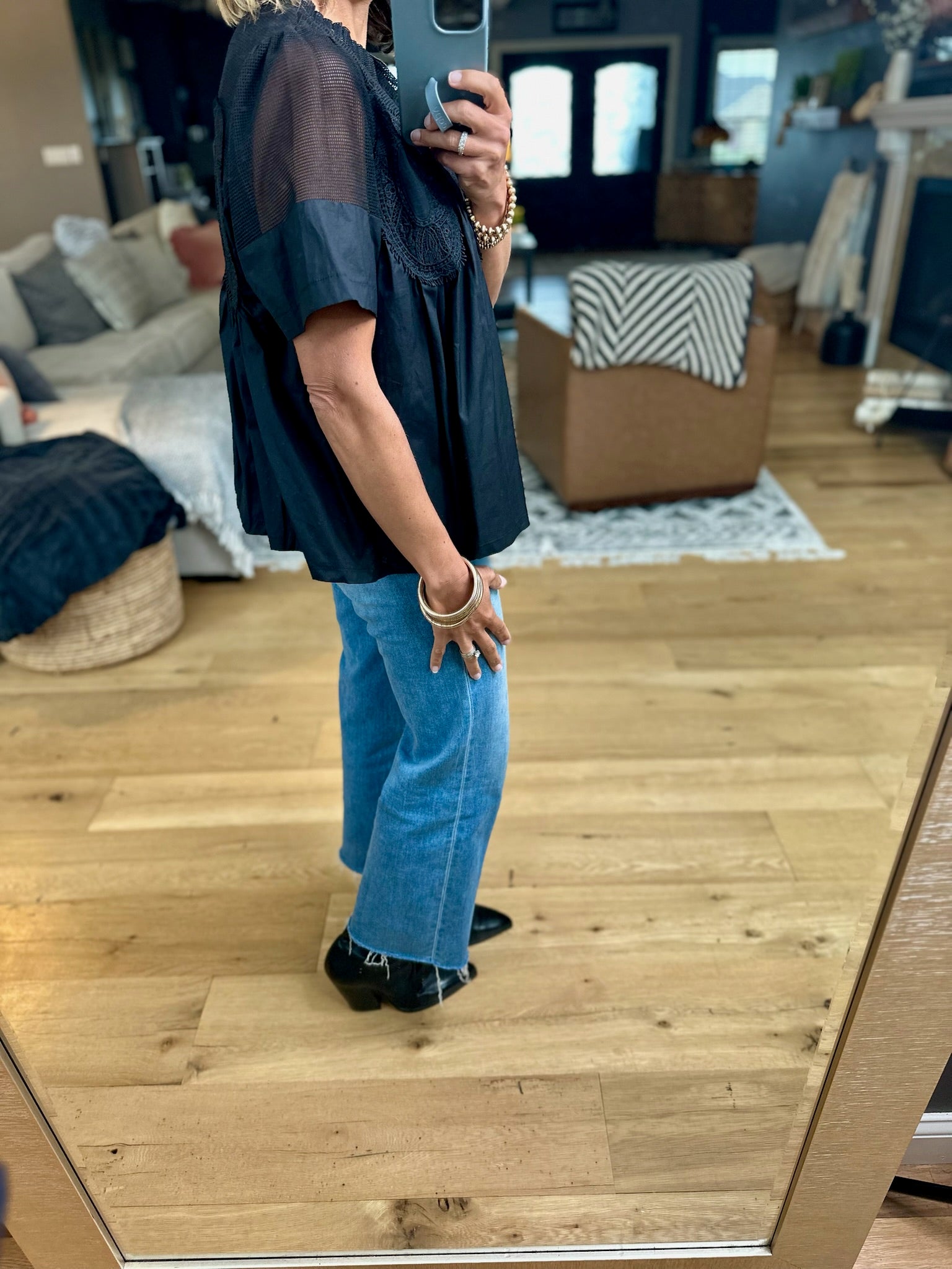 Current Mood Pleated Top-Fate-Anna Kaytes Boutique, Women's Fashion Boutique in Grinnell, Iowa