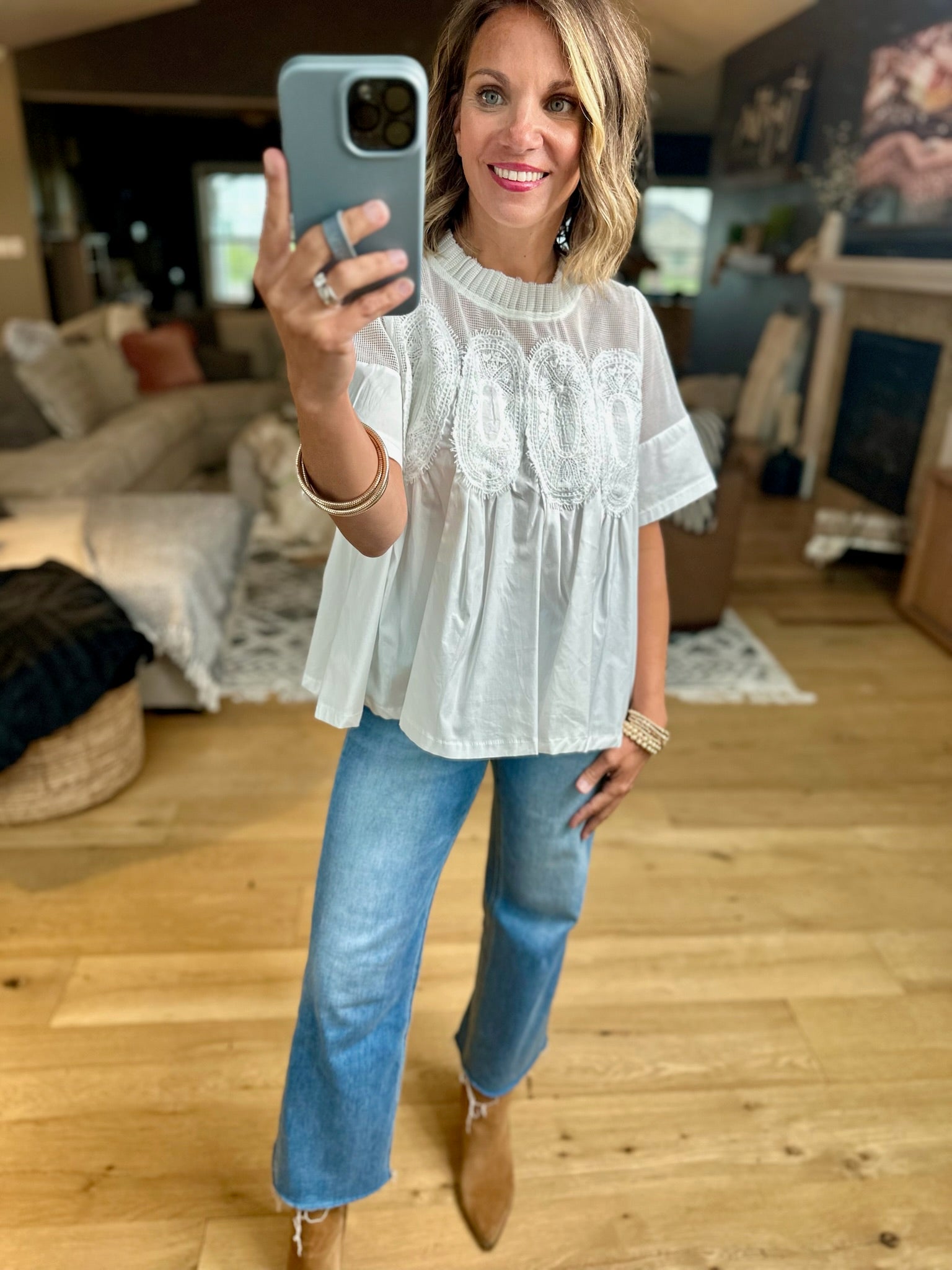 Current Mood Pleated Top-Fate-Anna Kaytes Boutique, Women's Fashion Boutique in Grinnell, Iowa