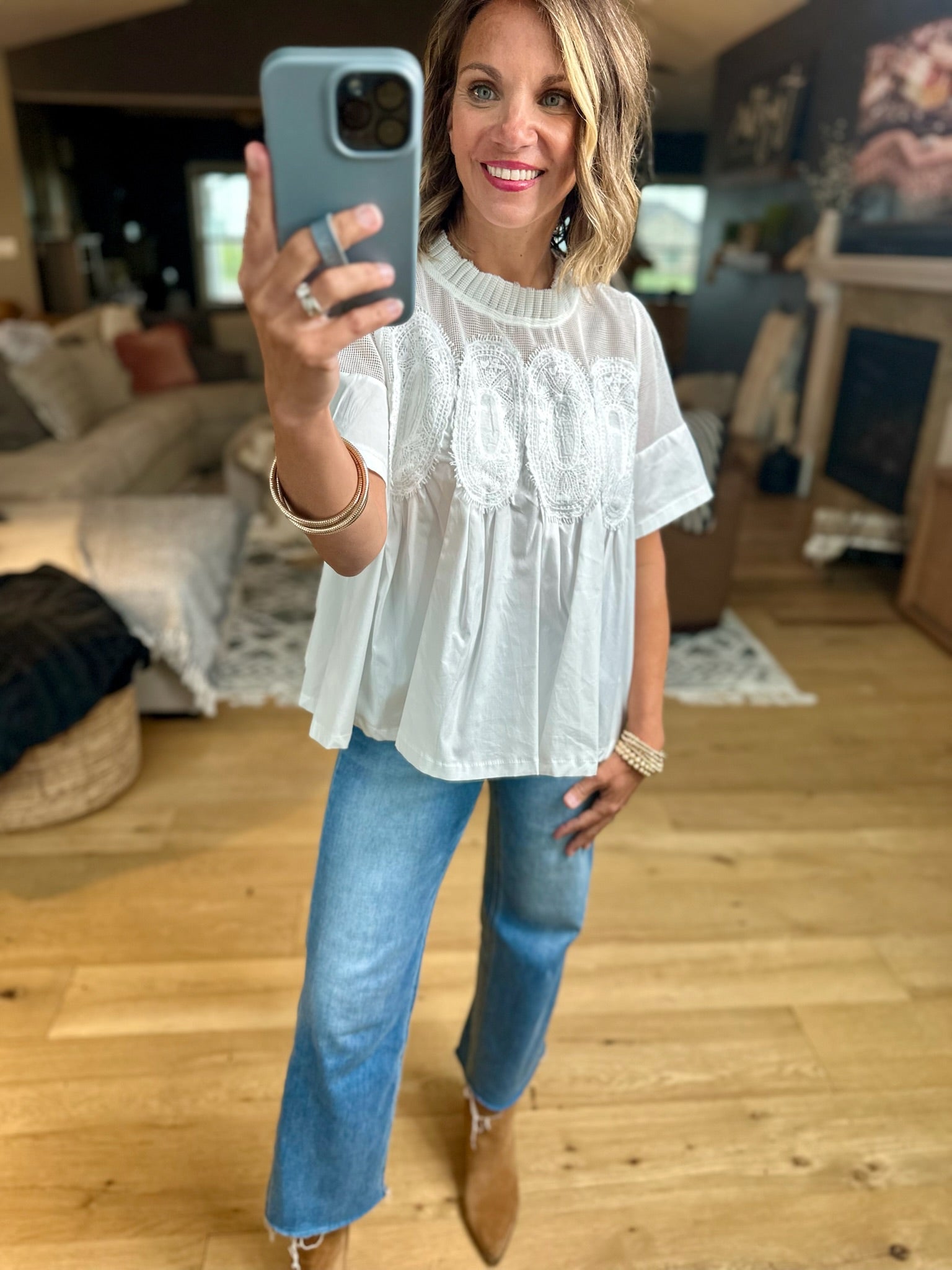 Current Mood Pleated Top-Fate-Anna Kaytes Boutique, Women's Fashion Boutique in Grinnell, Iowa