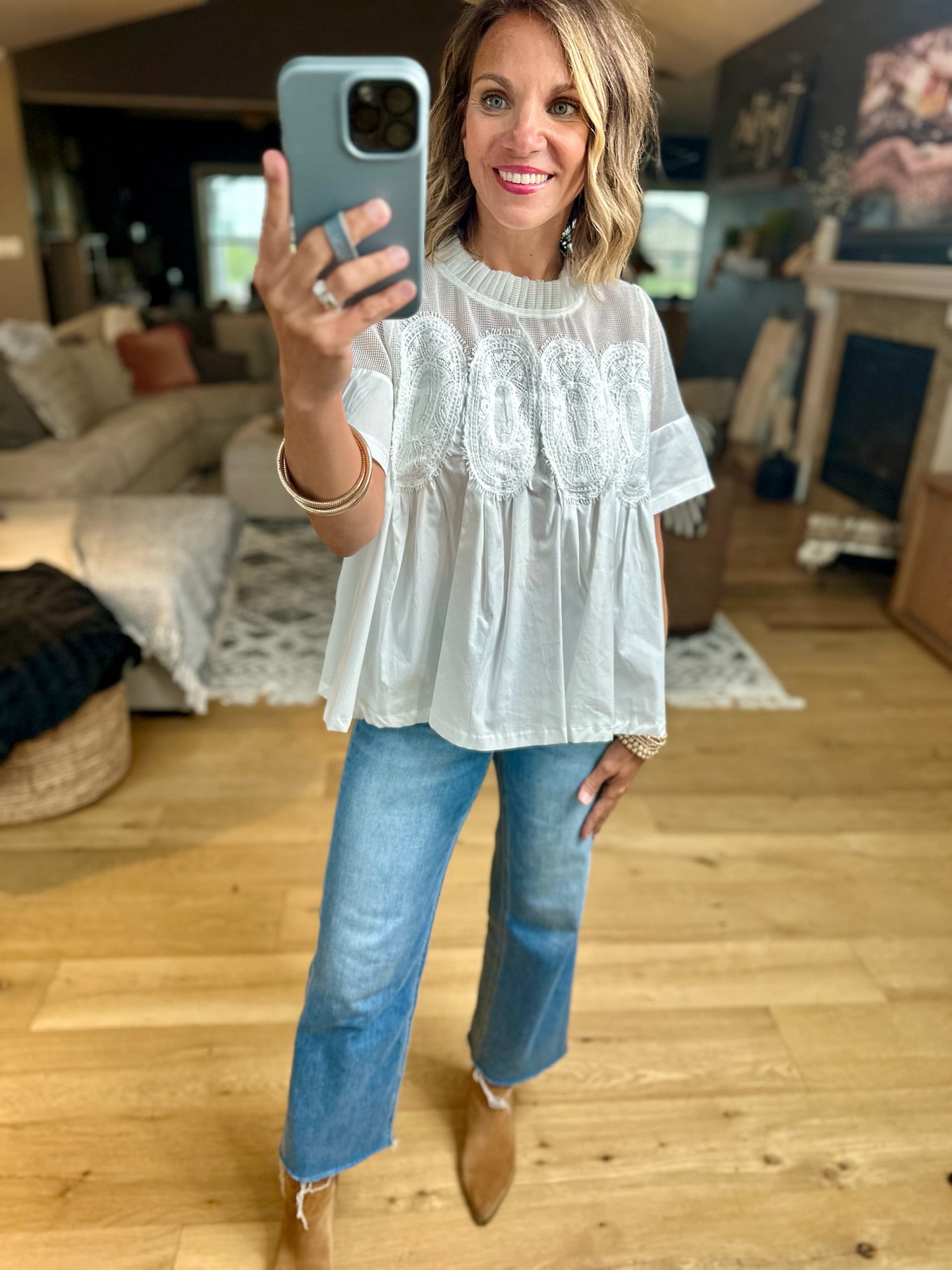 Current Mood Pleated Top-Fate-Anna Kaytes Boutique, Women's Fashion Boutique in Grinnell, Iowa