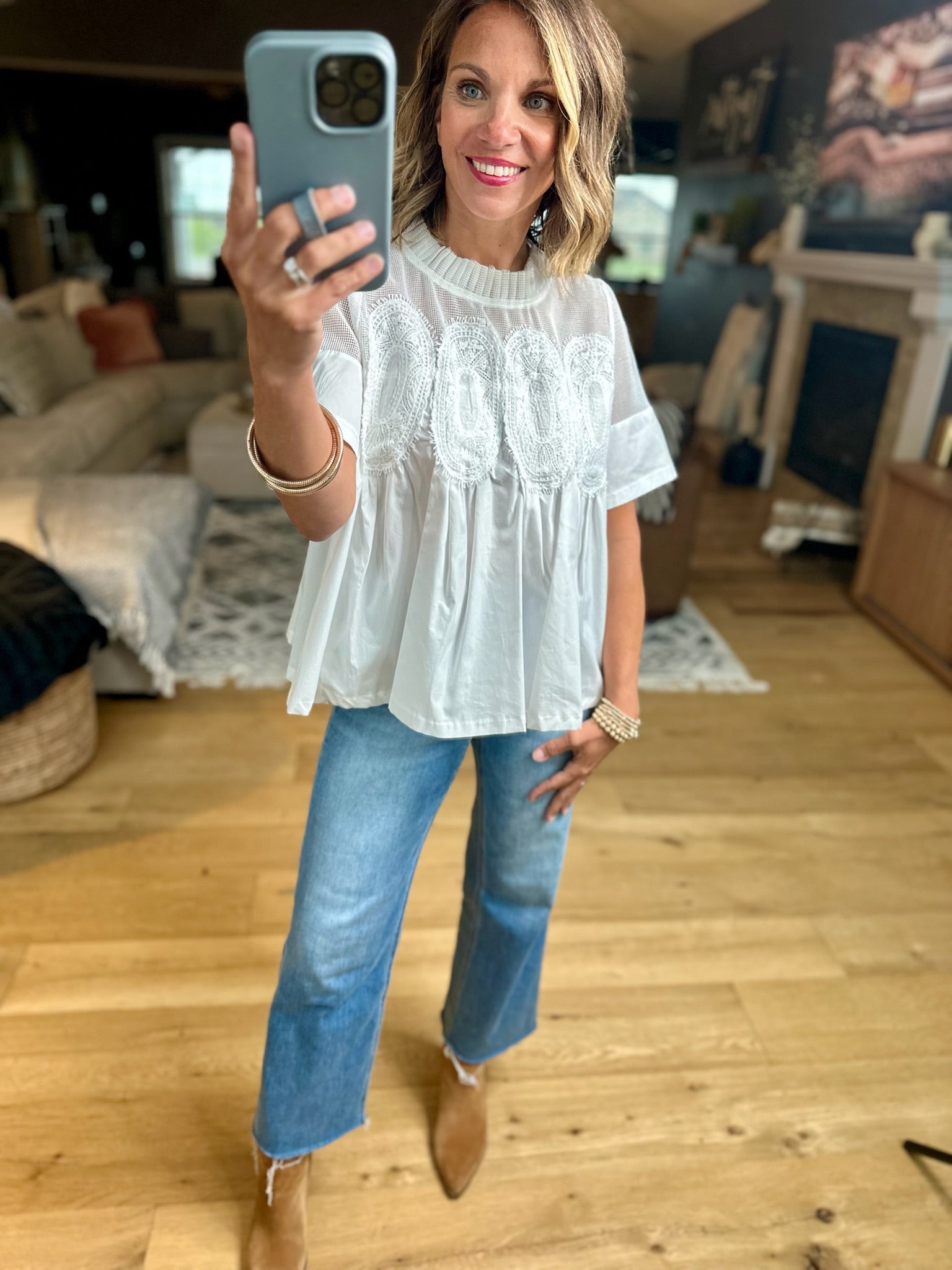 Current Mood Pleated Top-Fate-Anna Kaytes Boutique, Women's Fashion Boutique in Grinnell, Iowa