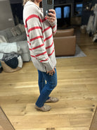 Conventional Holiday V-Neck Sweater-Sweaters-By Together-Anna Kaytes Boutique, Women's Fashion Boutique in Grinnell, Iowa