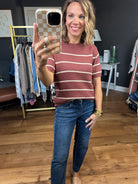 Incredible Things Striped Short Sleeve Sweater - Multiple Options-Wishlist-Anna Kaytes Boutique, Women's Fashion Boutique in Grinnell, Iowa