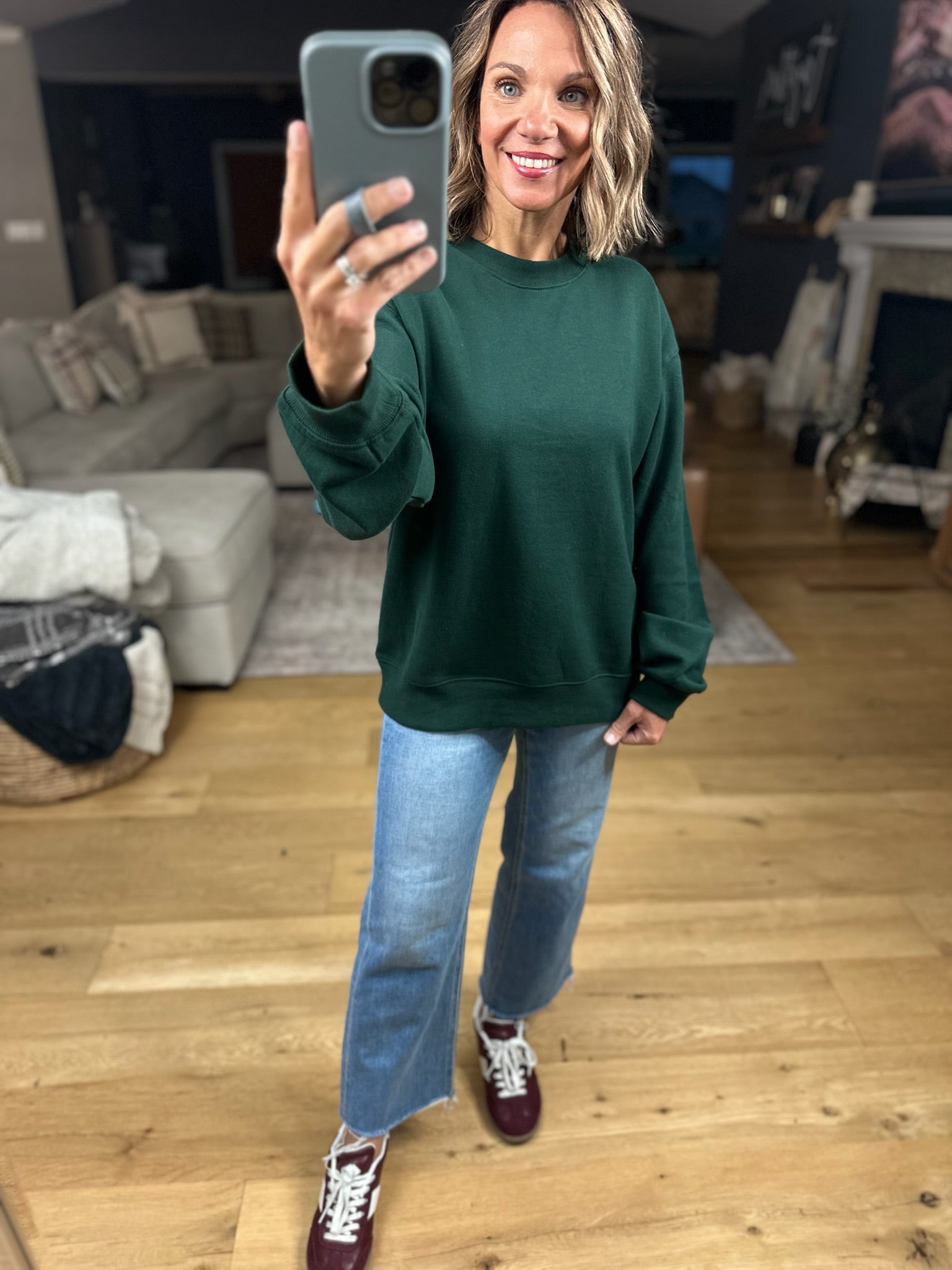 Move Along Z-Supply Crewneck Sweatshirt-Sweaters-Z Supply-Anna Kaytes Boutique, Women's Fashion Boutique in Grinnell, Iowa