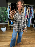 Fireside Chat Plaid Button-Down-Long Sleeves-be cool-Anna Kaytes Boutique, Women's Fashion Boutique in Grinnell, Iowa