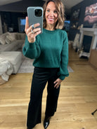 Made For The Moment Ribbed Sleeve Sweater-Sweaters-& Merci-Anna Kaytes Boutique, Women's Fashion Boutique in Grinnell, Iowa