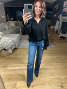 What You Miss Textured Top-Long Sleeves-Jodifl-Anna Kaytes Boutique, Women's Fashion Boutique in Grinnell, Iowa