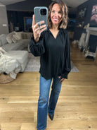 What You Miss Textured Top-Long Sleeves-Jodifl-Anna Kaytes Boutique, Women's Fashion Boutique in Grinnell, Iowa