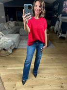 No Rush Short Sleeve Bow-Back Sweater-Sweaters-Wishlist-Anna Kaytes Boutique, Women's Fashion Boutique in Grinnell, Iowa