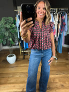 On The Edge Floral Top-Short Sleeves-THML-Anna Kaytes Boutique, Women's Fashion Boutique in Grinnell, Iowa