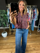 On The Edge Floral Top-Short Sleeves-THML-Anna Kaytes Boutique, Women's Fashion Boutique in Grinnell, Iowa