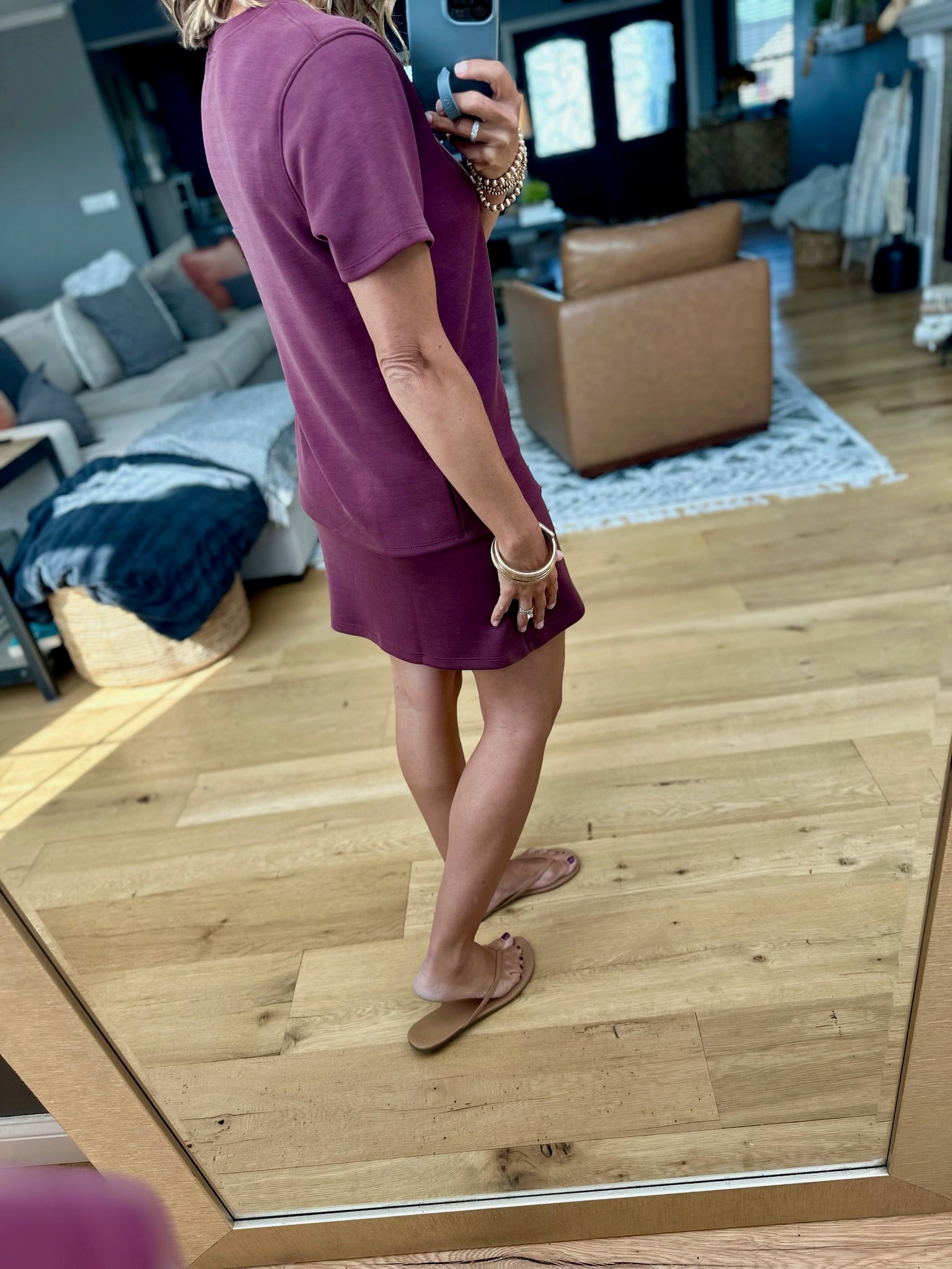 Worth A Shot Skort + Tee Set- Wine *PREORDER/SHIP DATE ETA 9/5-Wasabi & Mint-Anna Kaytes Boutique, Women's Fashion Boutique in Grinnell, Iowa