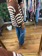 All Figured Out Striped Knit Top-Sweaters-Vine & Love-Anna Kaytes Boutique, Women's Fashion Boutique in Grinnell, Iowa
