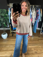 Oh My Fall Patterned Crew-Sweaters-Umgee-Anna Kaytes Boutique, Women's Fashion Boutique in Grinnell, Iowa