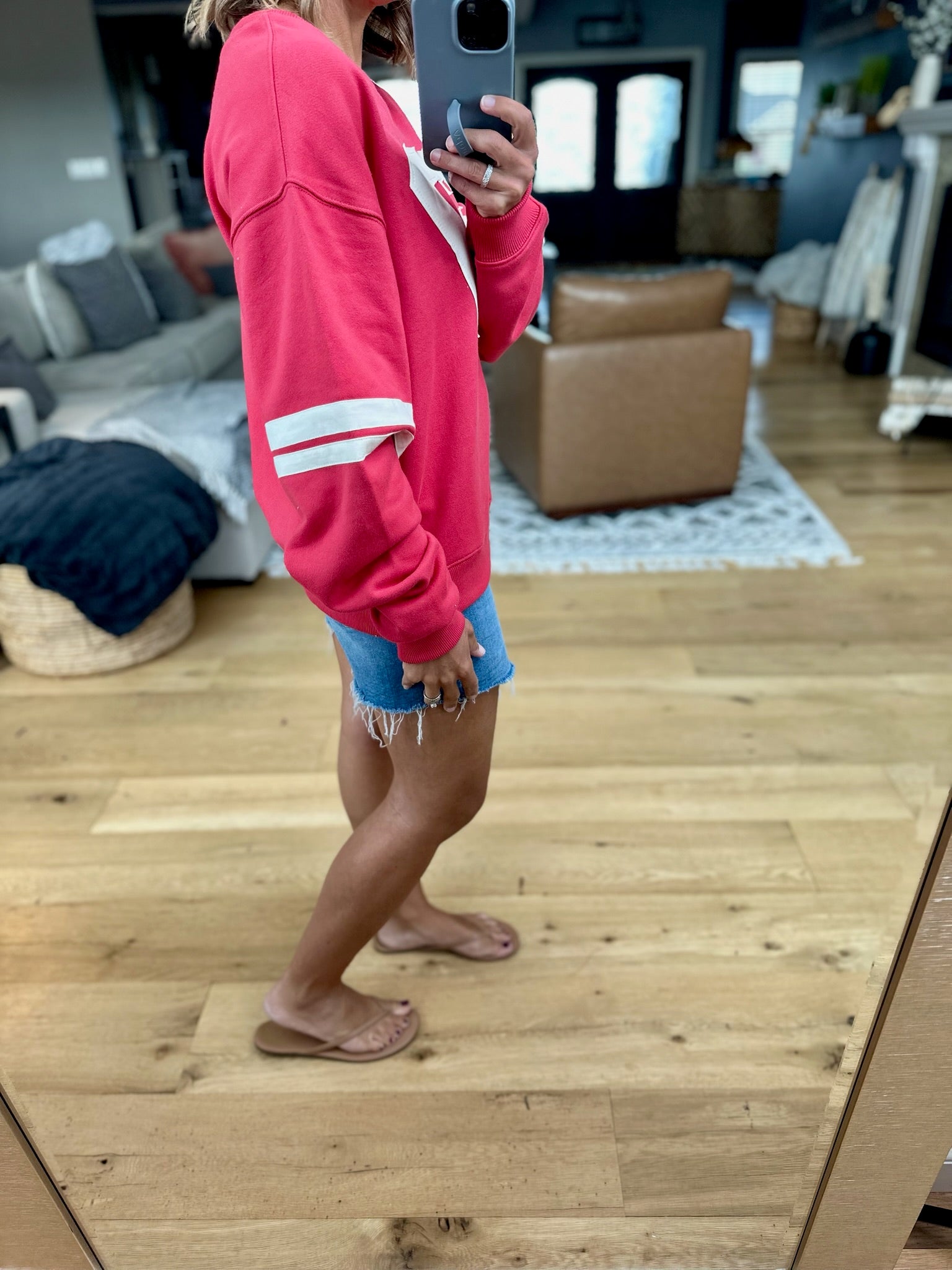 67 Varsity Crewneck Sweatshirt-By Together-Anna Kaytes Boutique, Women's Fashion Boutique in Grinnell, Iowa