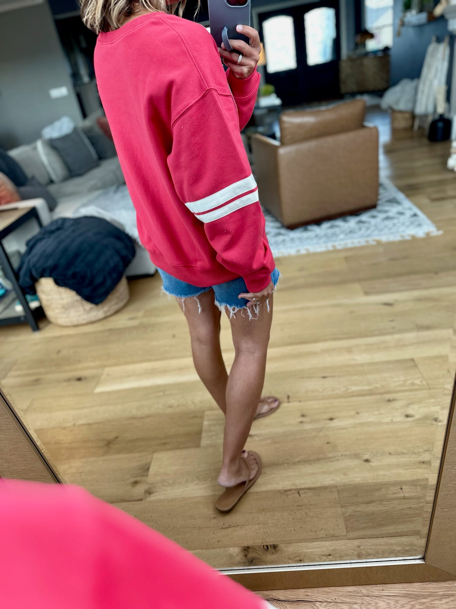 67 Varsity Crewneck Sweatshirt-By Together-Anna Kaytes Boutique, Women's Fashion Boutique in Grinnell, Iowa