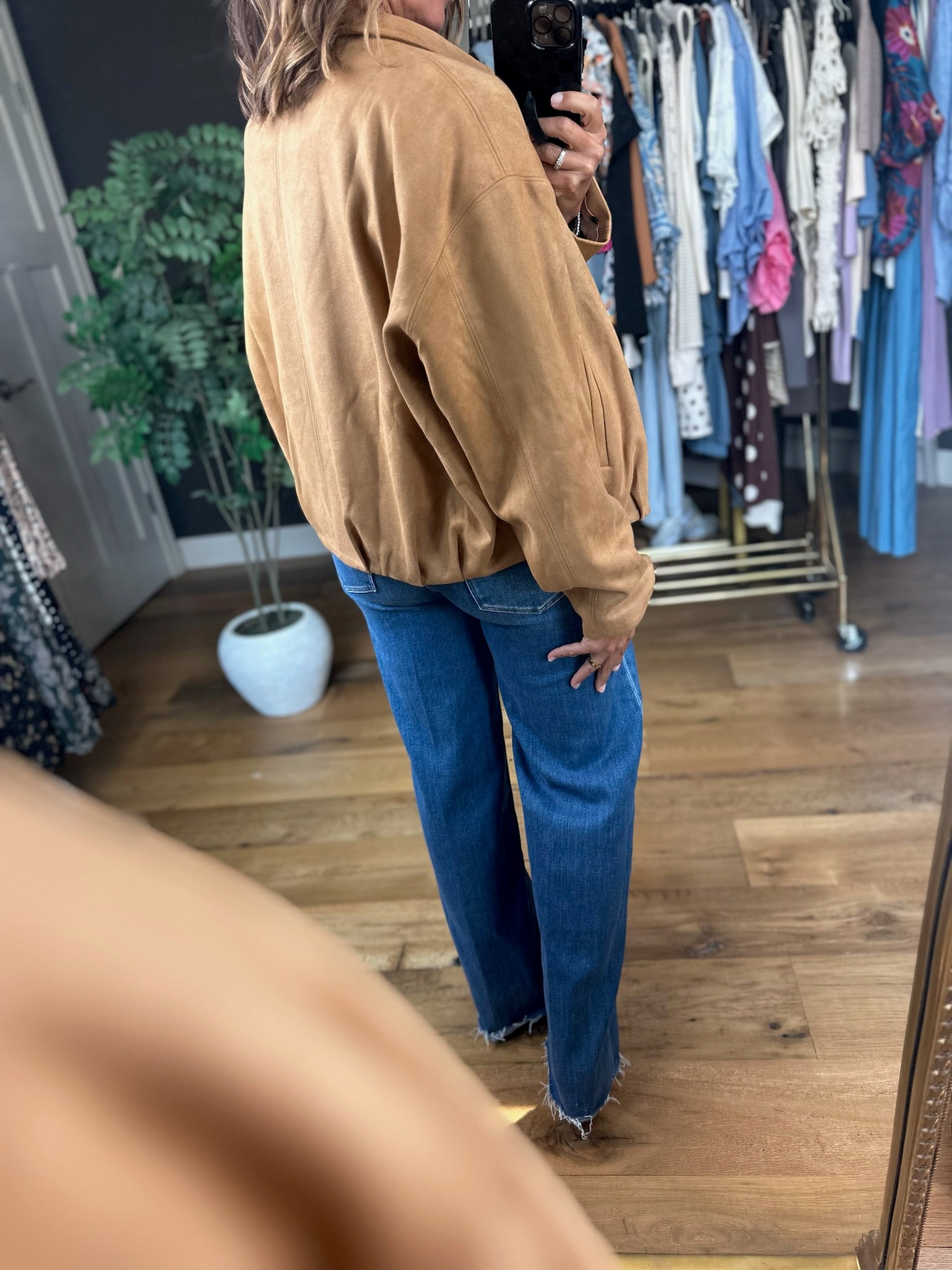 The Sienna Bubble-Hem Jacket-Jackets-Skies Are Blue-Anna Kaytes Boutique, Women's Fashion Boutique in Grinnell, Iowa