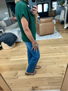 Take Me Out Mock-Neck Sleeveless Sweater - Green-Sweaters-She & Sky-Anna Kaytes Boutique, Women's Fashion Boutique in Grinnell, Iowa