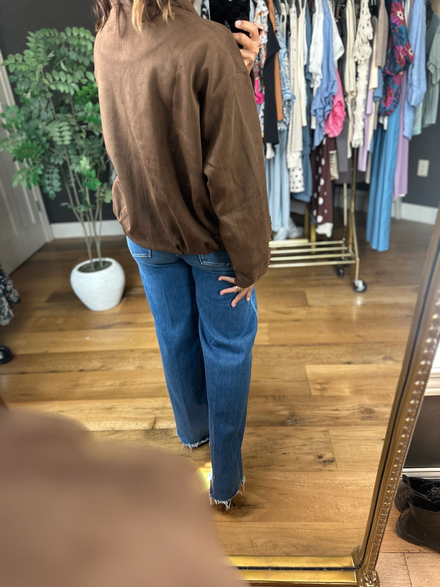 The Sienna Bubble-Hem Jacket-Jackets-Skies Are Blue-Anna Kaytes Boutique, Women's Fashion Boutique in Grinnell, Iowa