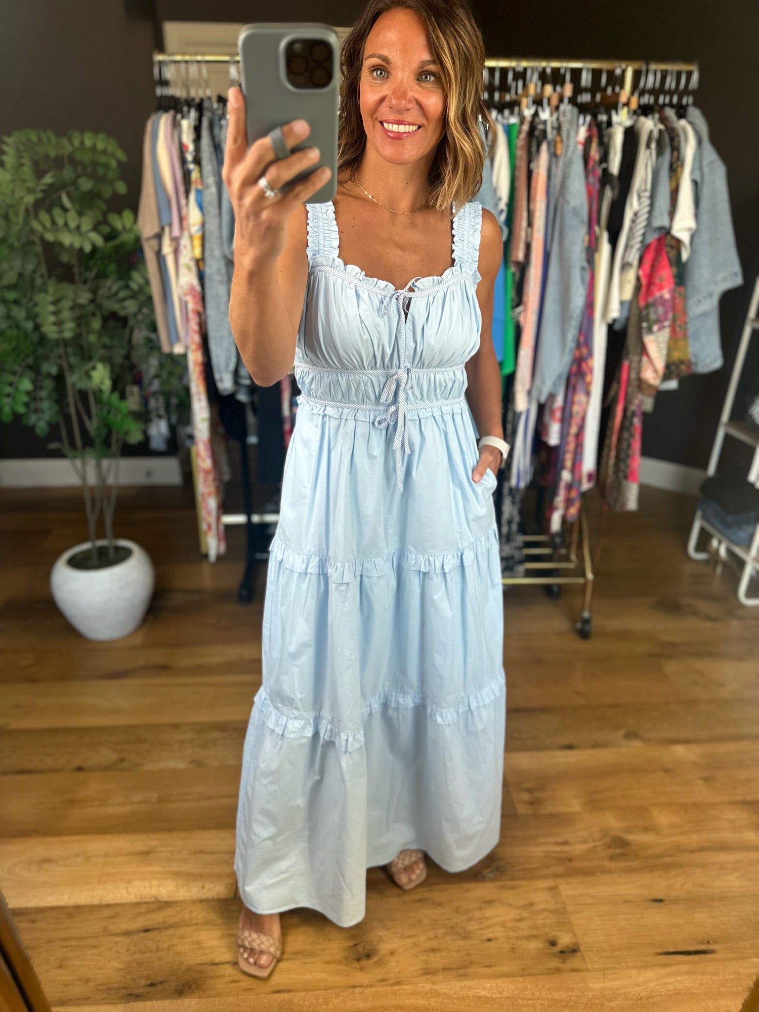 Spring Secrets Tiered Maxi Dress-Dresses-Wishlist-Anna Kaytes Boutique, Women's Fashion Boutique in Grinnell, Iowa