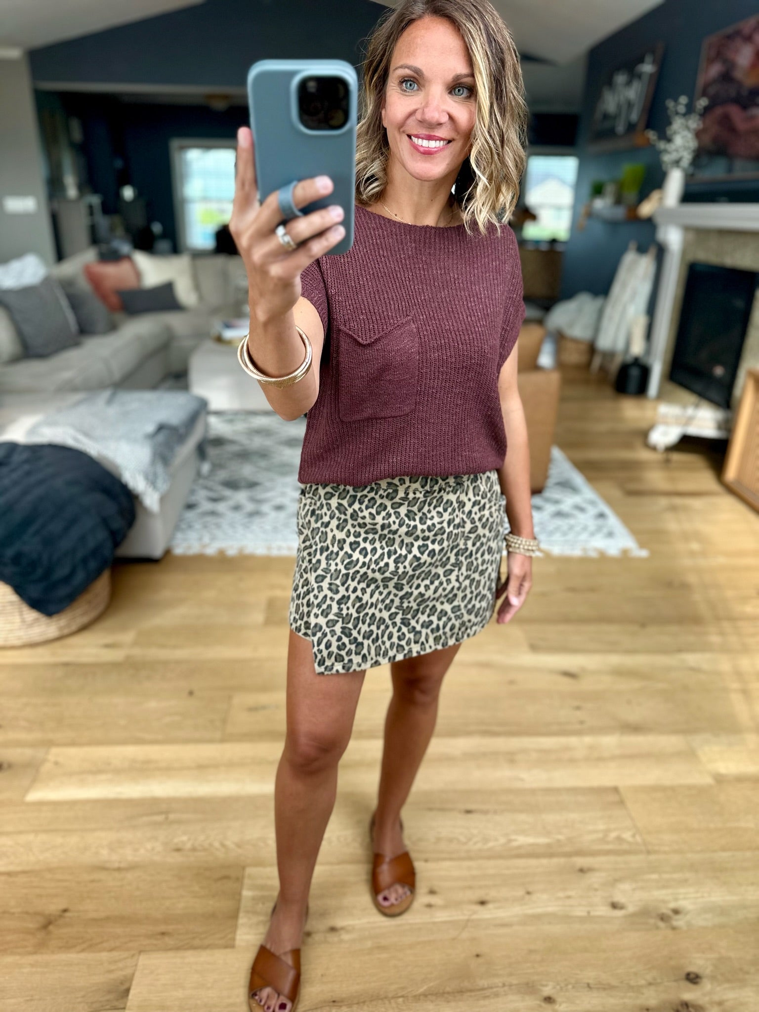 Out Of Your League Leopard Print Skort-Wishlist-Anna Kaytes Boutique, Women's Fashion Boutique in Grinnell, Iowa